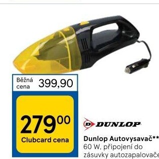 Ruční vysavač do auta Dunlop