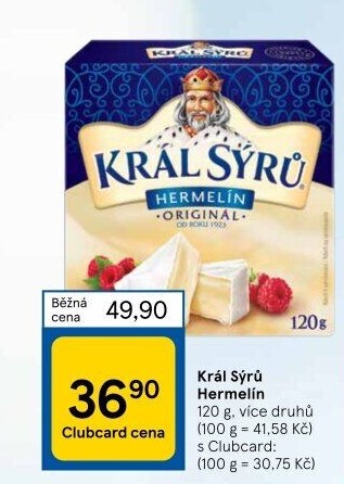Sýr Hermelín Král sýrů