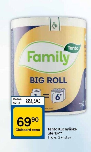 Utěrky kuchyňské 2vrstvé Family Big roll Tento
