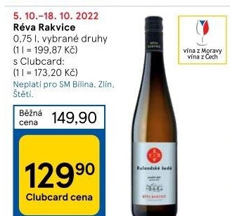 Vína Vinařství Réva Rakvice