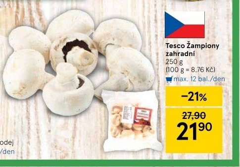 Žampiony zahradní Tesco