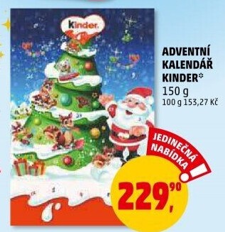 Adventní kalendář Kinder