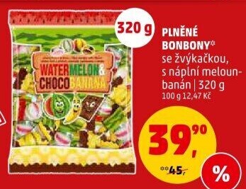 Bonbony želé s náplní