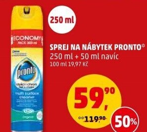 Čistič na nábytek ve spreji Pronto