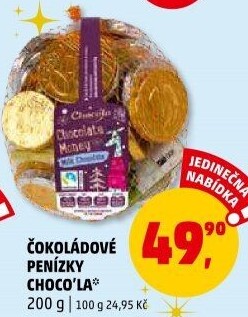 Čokoládové mince Choco'