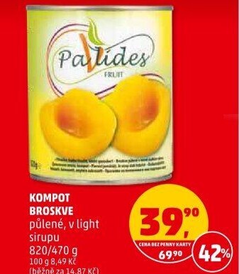 Kompot broskve Pavlides