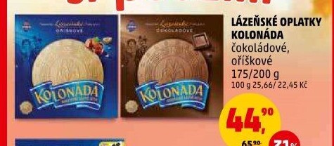 Lázeňské oplatky Kolonáda Opavia