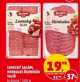 Salám lovecký Řezníkův talíř