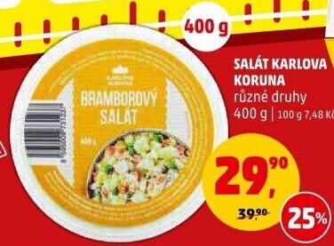 Saláty Karlova Koruna