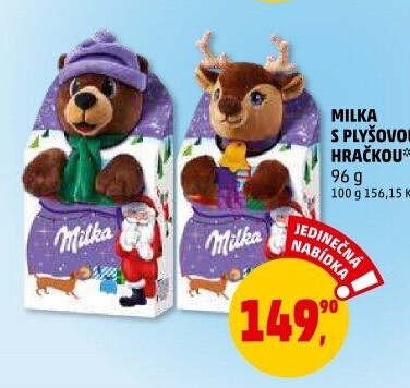 Sladkosti s plyšákem Milka