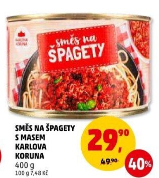 Směs na špagety Karlova Koruna