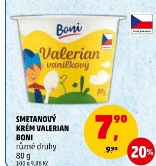 Smetanový krém Valerian Boni