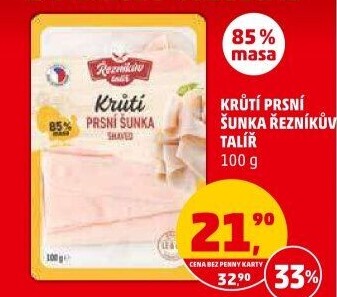 Šunka krůtí prsní Řezníkův talíř