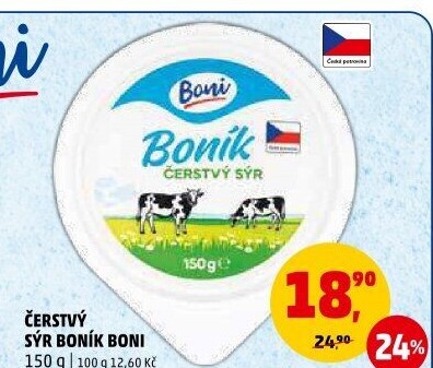 Sýr čerstvý Boník Boni
