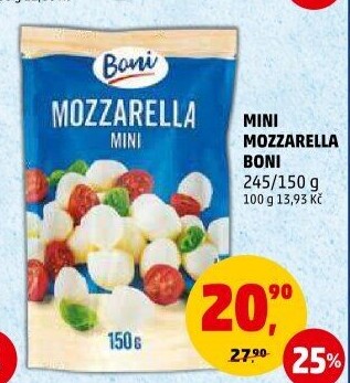 Sýr Mozzarella třešinky Boni