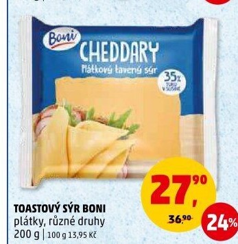 Sýr tavený toast Boni