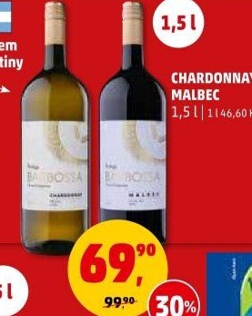 Víno Chardonnay Barbossa