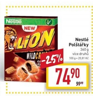 Cereálie polštářky Nestlé