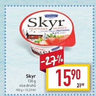 Dezert zakysaný ochucený Skyr Bohušovická mlékárna