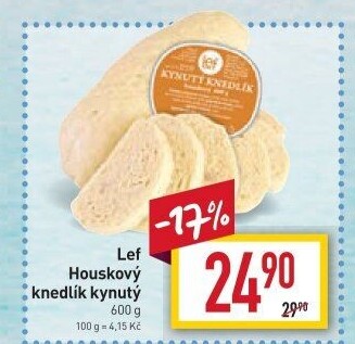 Knedlík houskový kynutý Lef