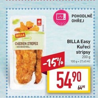 Kuřecí stripsy Easy Billa