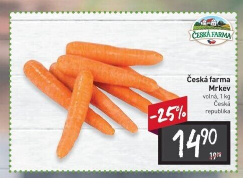 Mrkev Česká farma