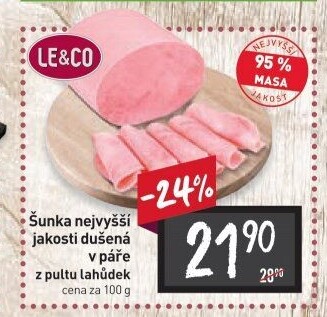 Šunka dušená nejvyšší jakosti LE&amp