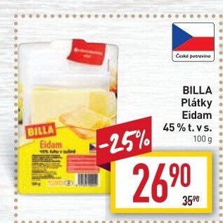 Sýr Eidam 45% Billa