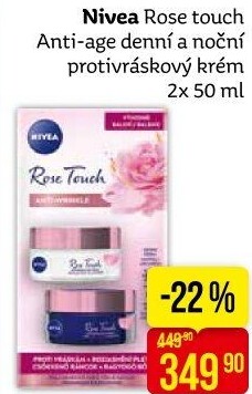 Balení krém denní a noční proti vráskám Rose Touch Nivea