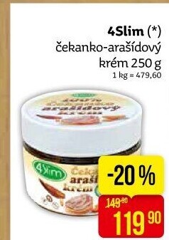 Čekankovo-arašídový krém 4Slim