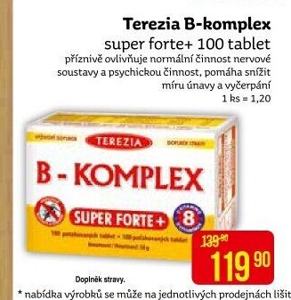 Doplněk stravy B-komplex super forte + Terezia