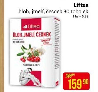 Doplněk stravy Hloh, jmelí, česnek Liftea