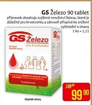 Doplněk stravy Železo GS
