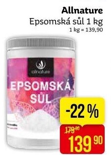 Epsomská sůl Allnature