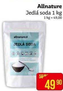 Jedlá soda Allnature
