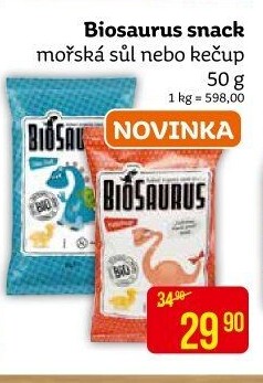 Křupky kukuřičné bez lepku Biosaurus