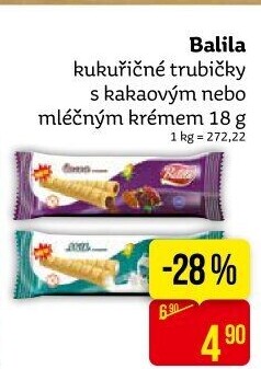 Kukuřičné trubičky bez lepku Balila