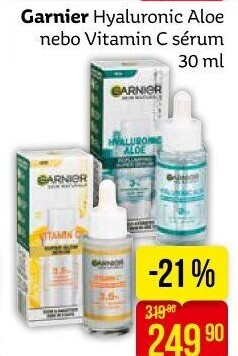 Sérum pleťové vyplňující Hyaluronic Aloe Garnier