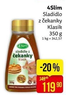 Sladidlo z čekanky 4Slim