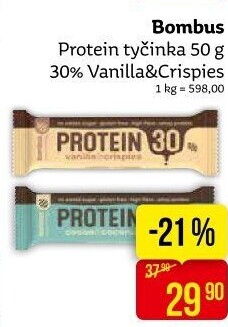 Tyčinka Bombus Protein 30%