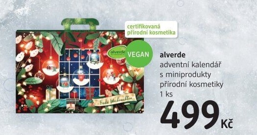 Adventní kalendář s kosmetikou Alverde