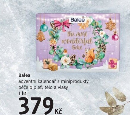 Adventní kalendář s kosmetikou Balea