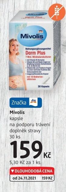 Kapsle na podporu trávení Mivolis