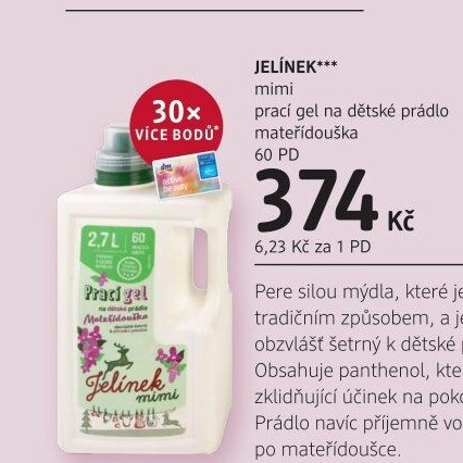 Prací gel Jelínek mimi Jelen
