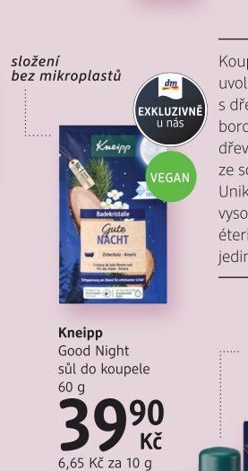 Sůl do koupele Kneipp