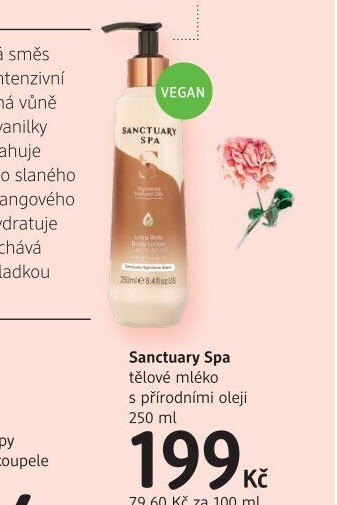 Tělové mléko Sanctuary Spa