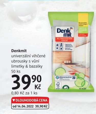Univerzální vlhčené ubrousky Denkmit