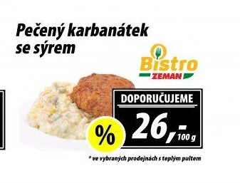 Pečené karbanátky se sýrem