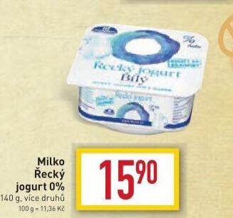 Bílý jogurt řecký 0% Milko