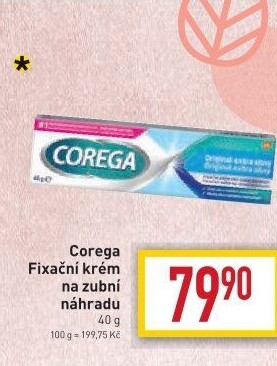Fixační krém na zubní protézu Corega
